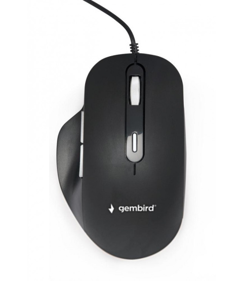 Mysz przewodowa Gembird MUS-6B-02 (czarna) Mysz przewodowa Gembird MUS-6B-02 (czarna)