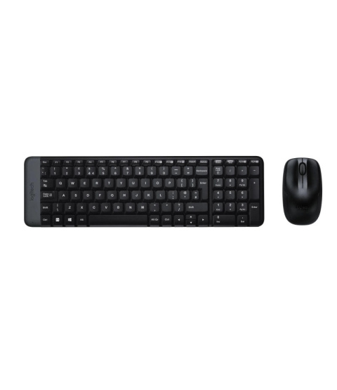 Zestaw bezprzewodowy klawiatura i mysz Logitech MK220 czarny Zestaw bezprzewodowy klawiatura i mysz Logitech MK220 czarny