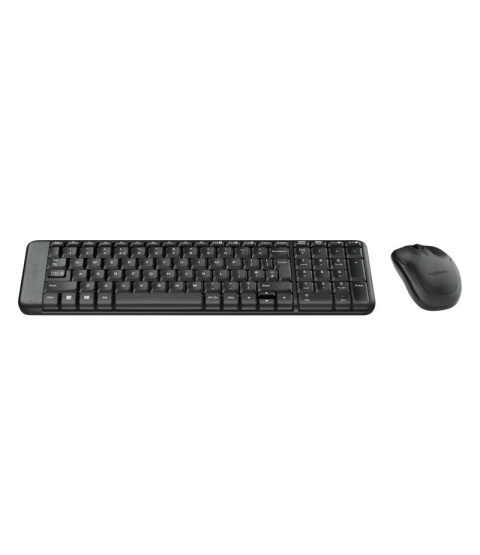 Zestaw bezprzewodowy klawiatura i mysz Logitech MK220 czarny Zestaw bezprzewodowy klawiatura i mysz Logitech MK220 czarny