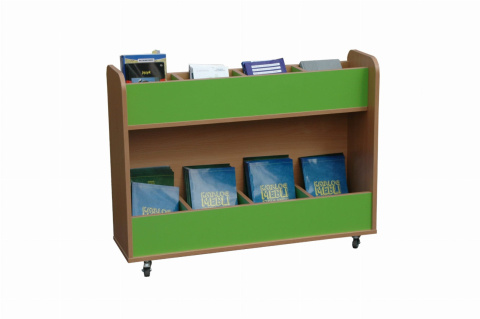 Biblioteczka mobilna z przegrodami Primo 225 Biblioteczka mobilna z przegrodami Primo 225