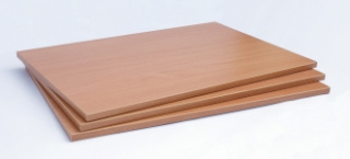 Blat stolika szkolnego 1-os. 75 x 50 cm, obrzeże PCV 2 mm - BUK