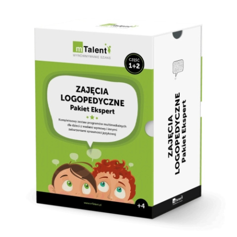mTalent Zajęcia logopedyczne Pakiet Ekspert wiek +4 mTalent Zajęcia logopedyczne Pakiet Ekspert wiek +4