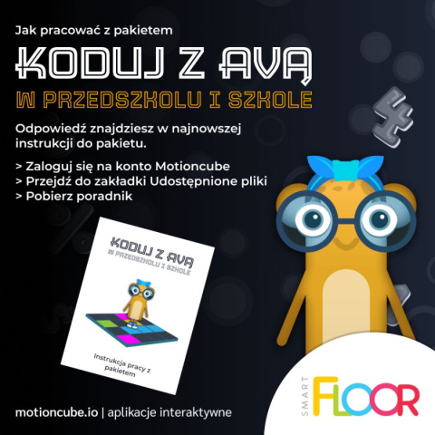 Pakiet aplikacji do Smartfloor - Koduj z Avą Pakiet aplikacji do Smartfloor - Koduj z Avą