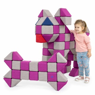 Klocki magnetyczne JollyHeap Joy Pies LILI - 150 szt