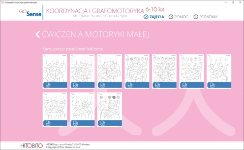GoSense. Koordynacja i grafomotoryka GoSense. Koordynacja i grafomotoryka