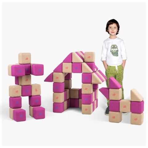 Klocki magnetyczne JollyHeap Basic - 100 szt Klocki magnetyczne JollyHeap Basic - 100 szt