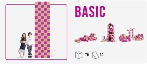Klocki magnetyczne JollyHeap Basic - 100 szt Klocki magnetyczne JollyHeap Basic - 100 szt