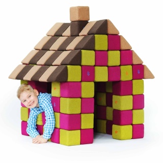 Klocki magnetyczne JollyHeap Joy Domek Little House - 150 szt