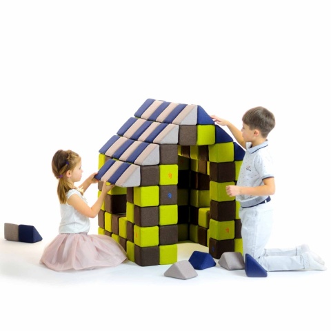 Klocki magnetyczne JollyHeap Joy Domek Little House - 150 szt