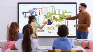 Monitor interaktywny Optoma 5753RK 75" 4K Android 13 | 8GB RAM – do szkół i firm