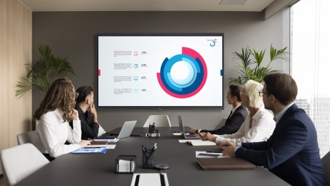 Monitor interaktywny Optoma 5753RK 75" 4K Android 13 | 8GB RAM – do szkół i firm